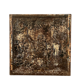 Maison Leon Van den Bogaert Fireback With Patina — 67 cm High