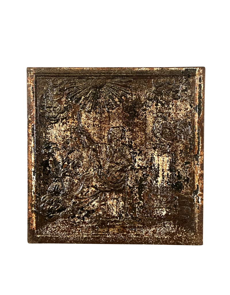 Maison Leon Van den Bogaert Plaque De Cheminée Anciennes Françaises Avec Patine