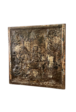 Maison Leon Van den Bogaert Französische Antiquitäten-Kaminplatten mit Patina