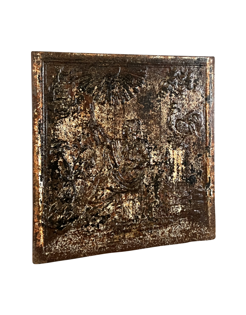 Maison Leon Van den Bogaert French Antiques Firebacks With Patina