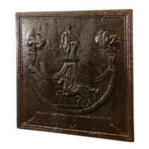 Maison Leon Van den Bogaert Pegasus Horse Fireplace Wall Plate — 67 cm High