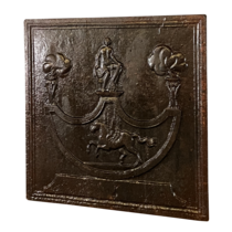 Maison Leon Van den Bogaert Plaque murale pour cheminée à motif de cheval pégase