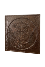 Maison Leon Van den Bogaert Plaque De Cheminée En Fonte Avec Armoiries Françaises