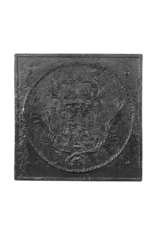 Maison Leon Van den Bogaert Plaque De Cheminée En Fonte Avec Armoiries Françaises