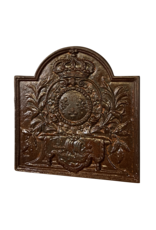 Maison Leon Van den Bogaert Plaque De Cheminée Avec Armoiries Du Roi De France