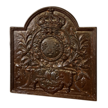 Maison Leon Van den Bogaert French Coat of Arms King of France Fireback — 61 cm High