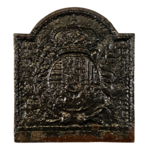 Maison Leon Van den Bogaert Fireplace Accessories with Coat of Arms — 68 cm High
