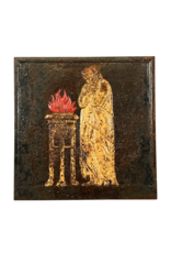 Maison Leon Van den Bogaert The Flame Of Eternity Fireback In Cast Iron