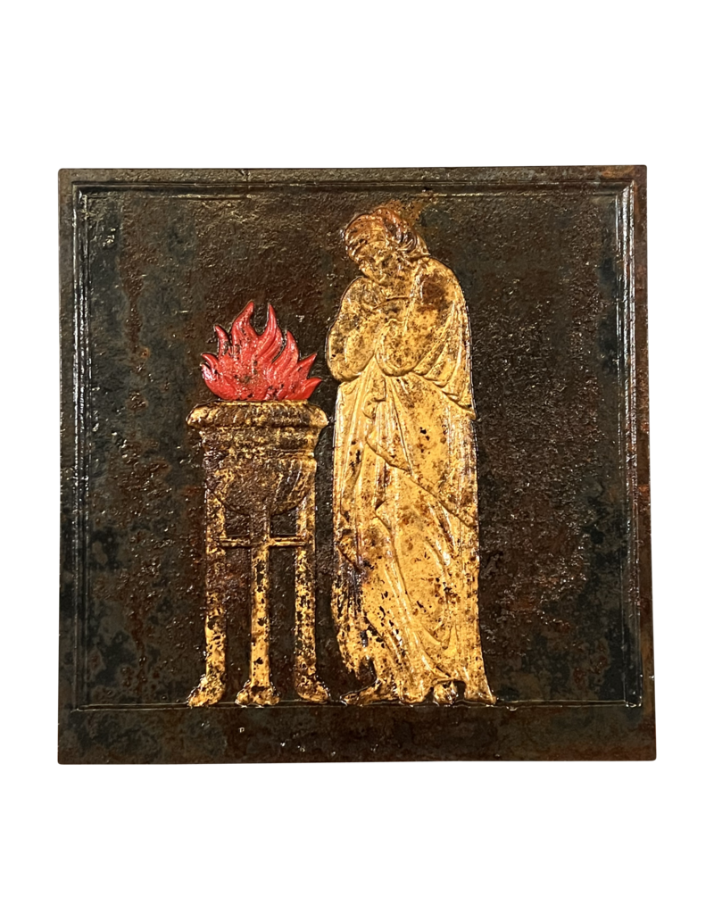 The Flame Of Eternity Fireback In Cast Iron