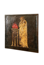 Maison Leon Van den Bogaert Placa De Chimenea De Hierro Fundido La Llama De La Eternidad