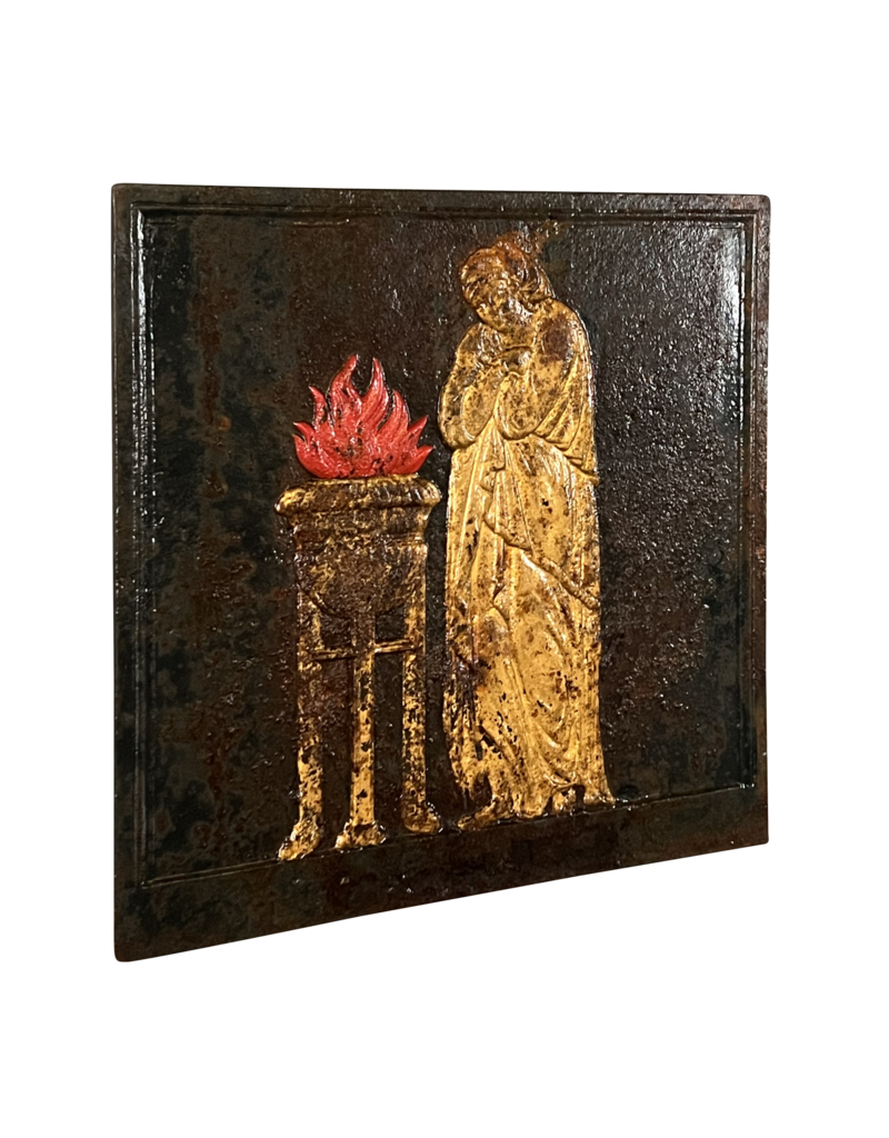 Plaque De Cheminée En Fonte La Flamme De L'éternité