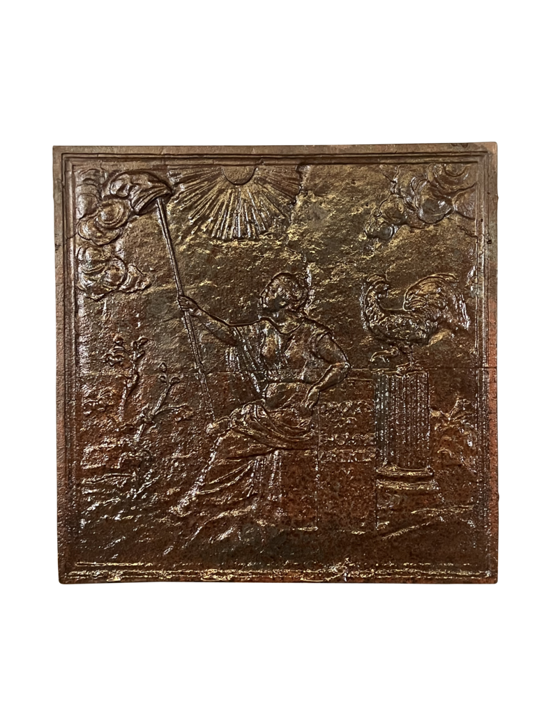 Maison Leon Van den Bogaert Fireplace Plates From france With Rooster