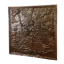 Maison Leon Van den Bogaert Plaque de cheminée de France avec coq
