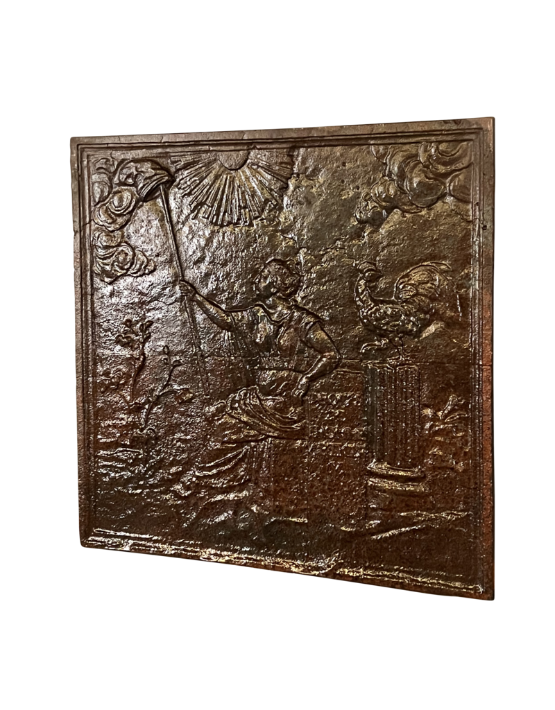 Maison Leon Van den Bogaert Fireplace Plates From france With Rooster