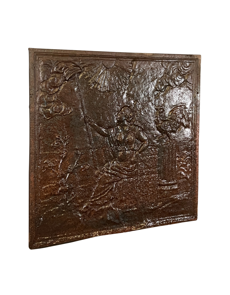 Maison Leon Van den Bogaert Fireplace Plates From france With Rooster