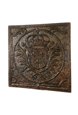 17th Century French Kings Coat Of Arms Fire-Plate