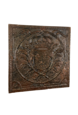 17th Century French Kings Coat Of Arms Fire-Plate