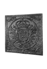 17th Century French Kings Coat Of Arms Fire-Plate