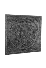 17th Century French Kings Coat Of Arms Fire-Plate