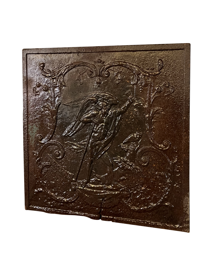 Maison Leon Van den Bogaert Wandplatte aus Gusseisen „Der Alchemist“