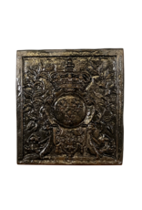 Maison Leon Van den Bogaert French Antiques Fireback Coat of Arms Exceptional