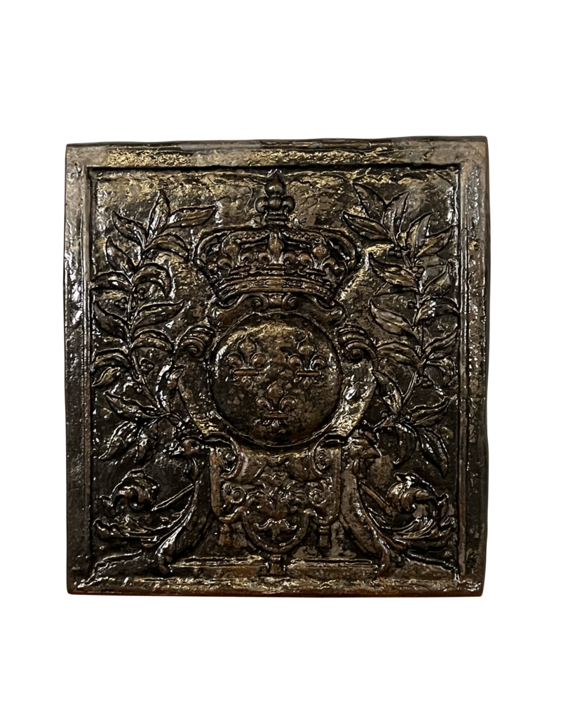Maison Leon Van den Bogaert Uitzonderlijke Antieke Haardplaat Wapenschild