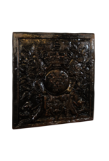Maison Leon Van den Bogaert Uitzonderlijke Antieke Haardplaat Wapenschild