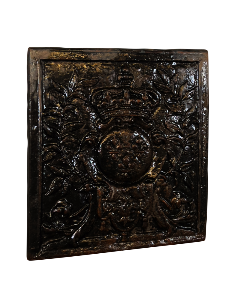 Maison Leon Van den Bogaert Uitzonderlijke Antieke Haardplaat Wapenschild
