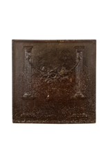 Maison Leon Van den Bogaert Plaque De Cheminée À Décor Floral En Fonte Xixe Siècle