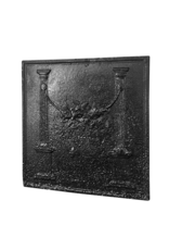 Maison Leon Van den Bogaert Plaque De Cheminée À Décor Floral En Fonte Xixe Siècle