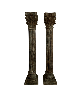 Maison Leon Van den Bogaert Columnas Antiguas De Madera