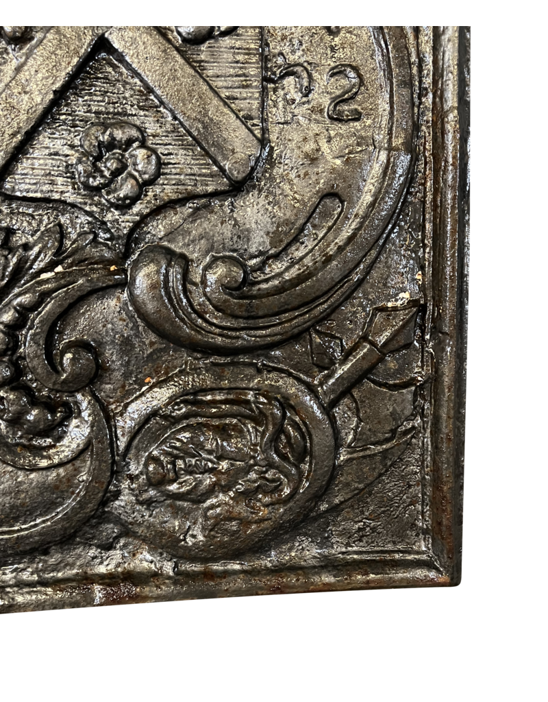 Maison Leon Van den Bogaert Placas De Chimenea Francesas Antiguas Del Año 1622