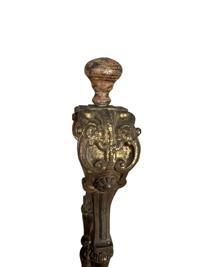 Maison Leon Van den Bogaert Par De Pinzas Para Chimenea Del Siglo XIX