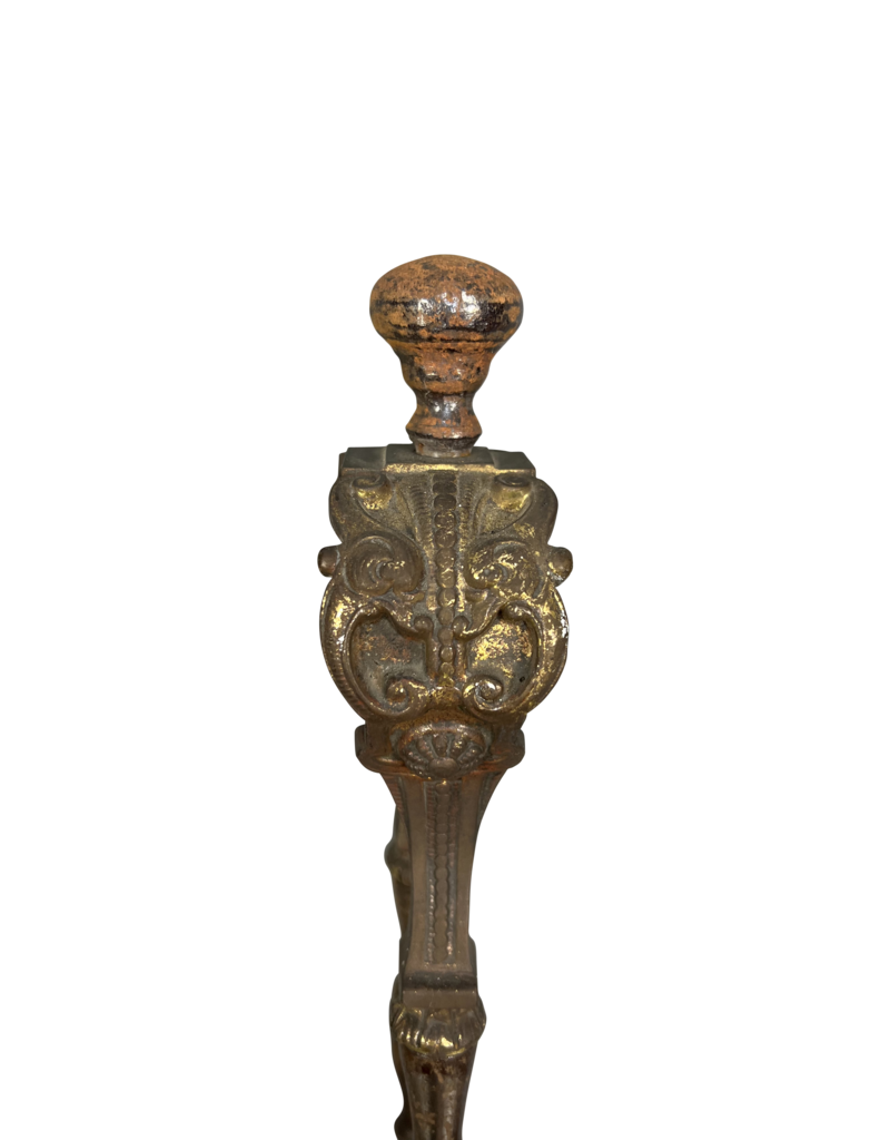 Maison Leon Van den Bogaert Paire De Pinces À Cheminée XIXème