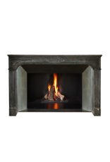 Maison Leon Van den Bogaert Extra Wide Antique Black Stone Fireplace for Luxury Interior Design