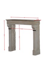 Antique Fireplace With Belgian Black Marble Details
