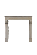 Antique Fireplace With Belgian Black Marble Details