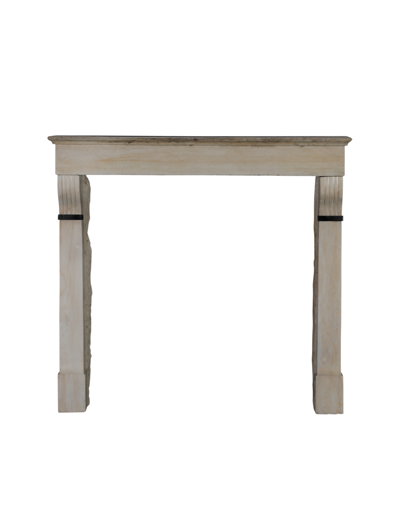 Antique Fireplace With Belgian Black Marble Details