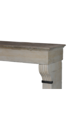 Antiek Schouwtje Met Zwart Marmer Details