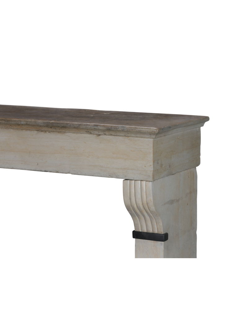 Antique Fireplace With Belgian Black Marble Details