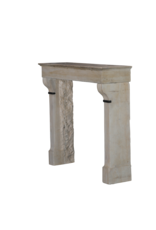 Antique Fireplace With Belgian Black Marble Details