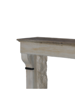 Antiek Schouwtje Met Zwart Marmer Details
