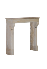 Antique Fireplace With Belgian Black Marble Details