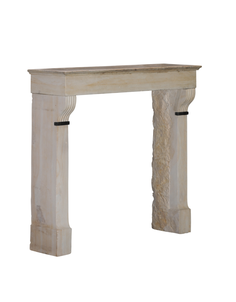 Antique Fireplace With Belgian Black Marble Details