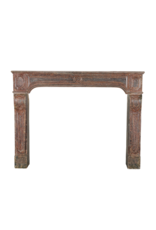 Vintage Fireplace From France With Rustic Red Patina
