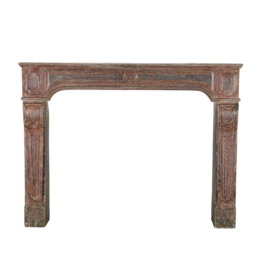 Vintage Fireplace From France With Rustic Red Patina