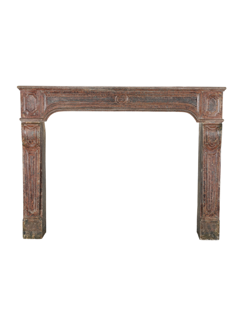Vintage Fireplace From France With Rustic Red Patina
