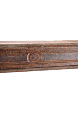 Maison Leon Van den Bogaert Vintage Fireplace From France With Rustic Red Patina