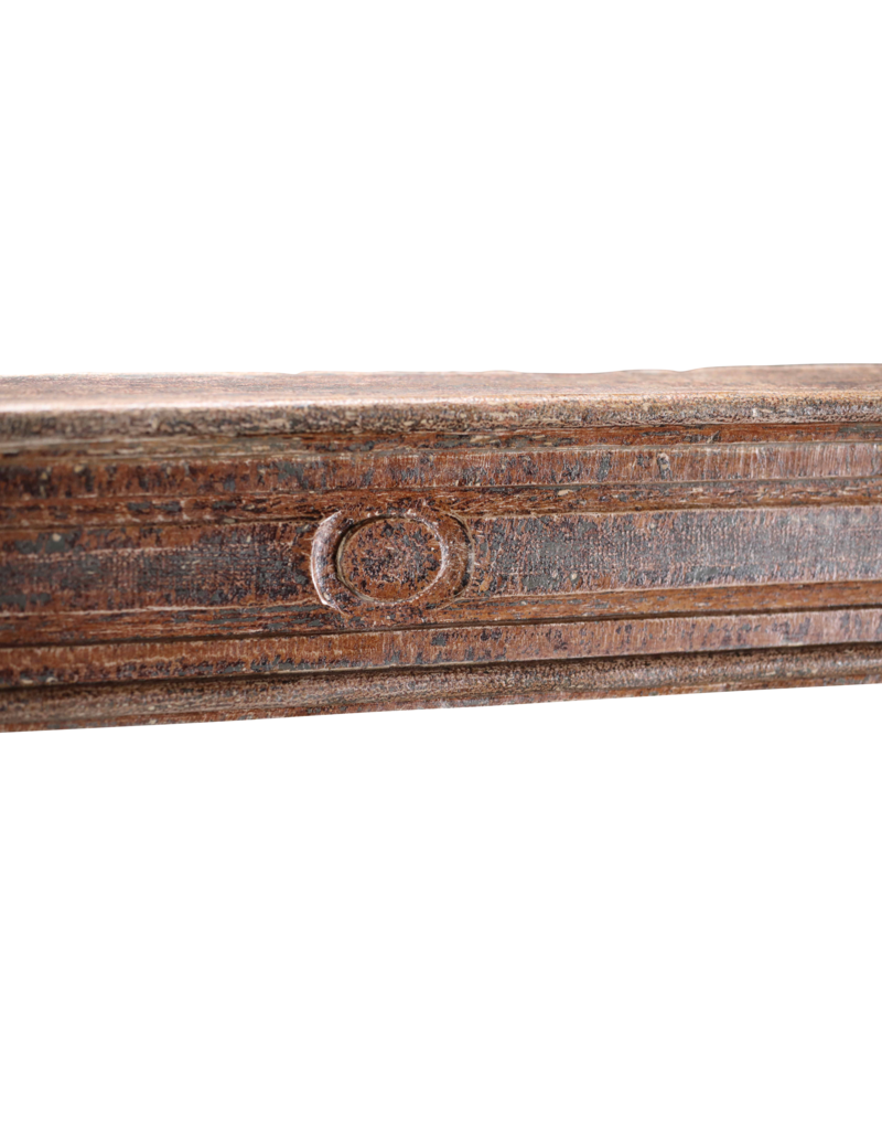 Vintage Fireplace From France With Rustic Red Patina