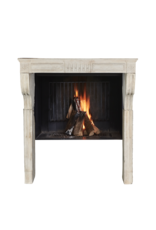 Chimenea Antigua De Piedra Arenisca En Beige Monocromático De Francia